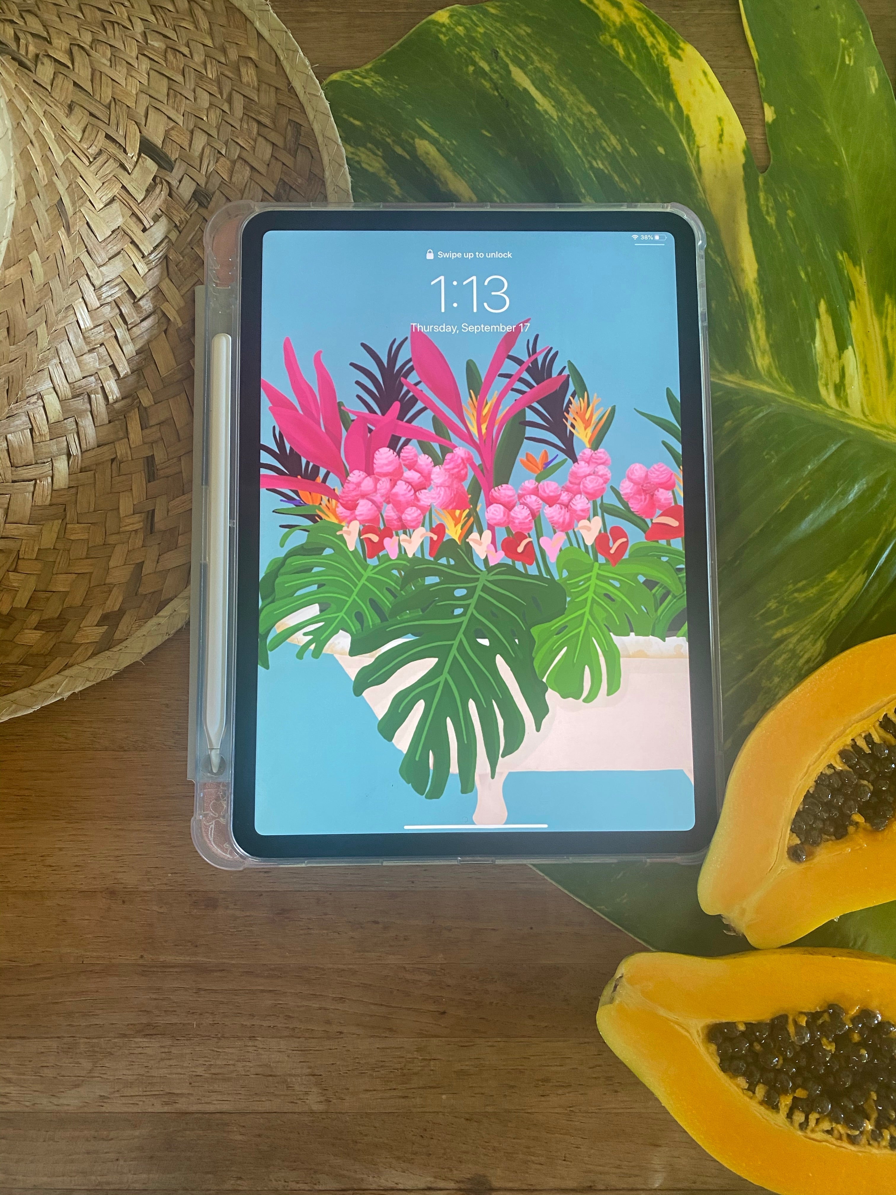 Stylish Groovy Lei iPad Case - Durable Protective Cover for iPad 6/7/8/9/10.2 Inch - Perfect for Work, School & Travel Accessories