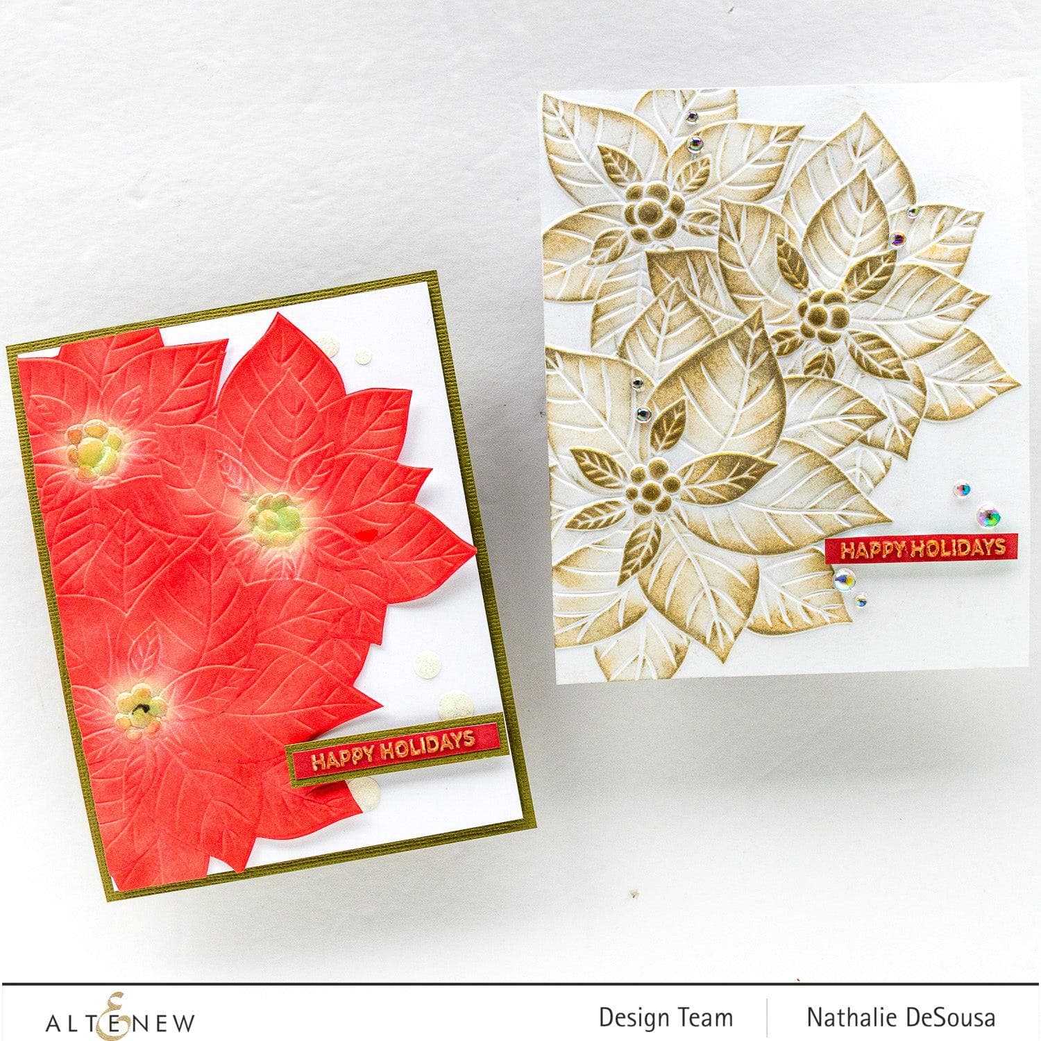 3D Embossing Folder for Card Making - Christmas Holiday Greeting Cards, DIY Scrapbooking & Paper Crafting Supplies