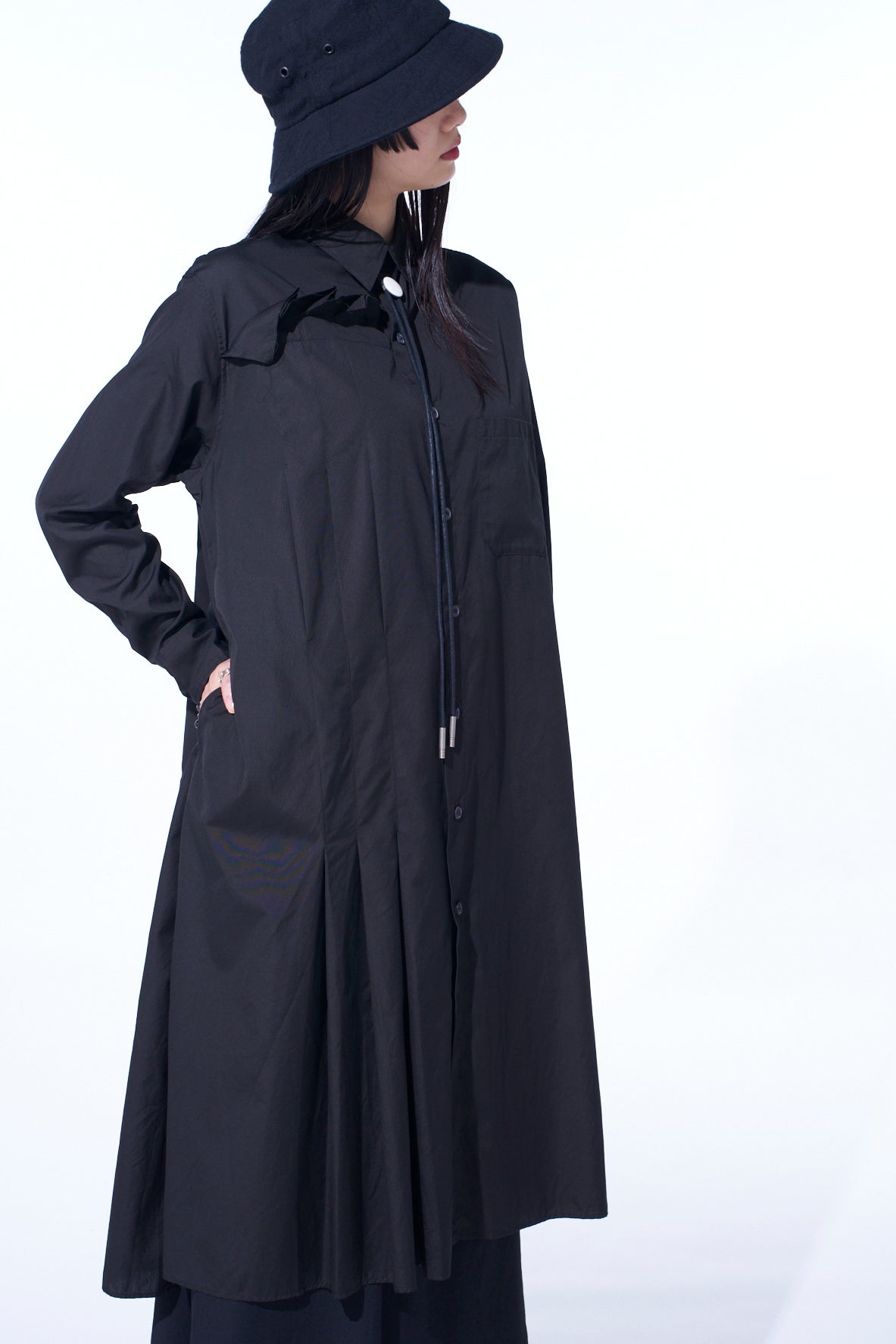 Stylish Cotton Broad Pleated Shirt Dress for Women - Comfortable & Flowy Casual Wear for Office, Date Night & Spring Outfits