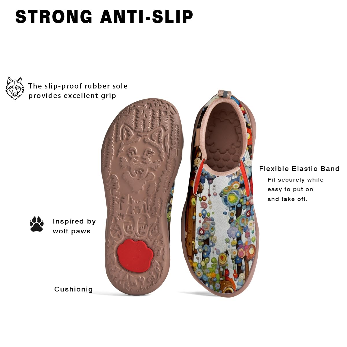 Women's Lightweight Slip-On Loafers - Comfortable Travel Sneakers for Walking, Nursing & Casual Wear | Breathable Painted Design for Work, Vacation & Everyday Use