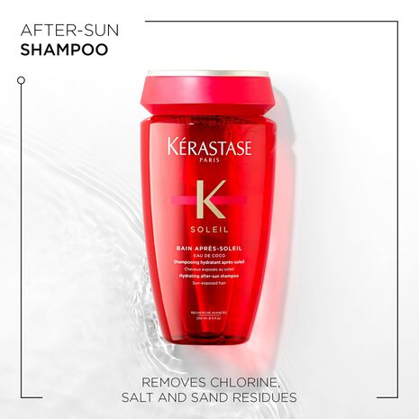 Kérastase Soleil After Sun Shampoo - Hydrating & Repairing Hair Care for Sun-Damaged Hair - Perfect for Beach, Pool & Vacation Hair Recovery