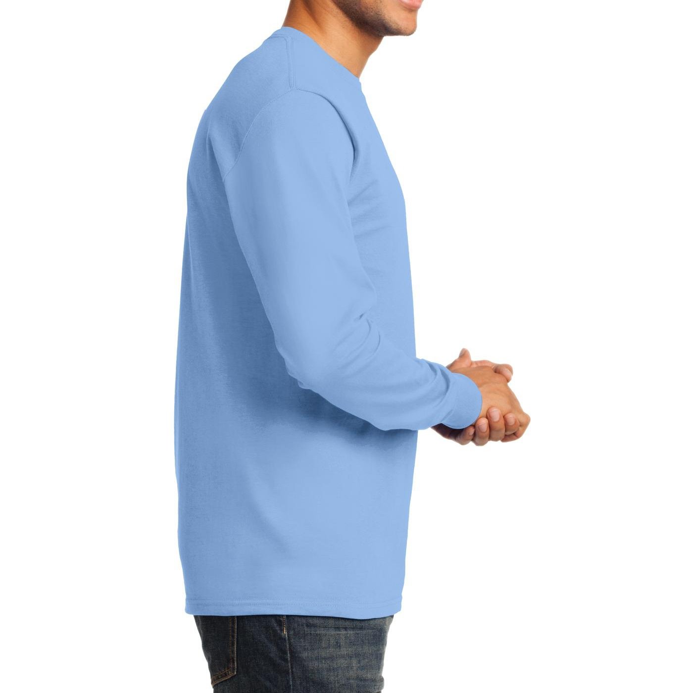 Premium Men's Long Sleeve Basic T-Shirt - Soft Cotton Crewneck Essential Tee for Casual Wear, Layering & Everyday Comfort