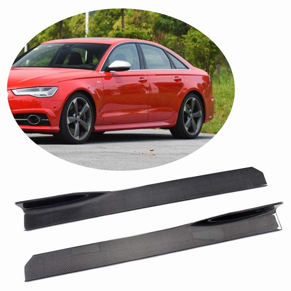 Universal Carbon Fiber Door Side Skirts for Audi A1 A3 A4 S4 A5 S5 A6 S6 A7 S7 TT TTRS R8 Q3 Q5 Q7 - 45.28