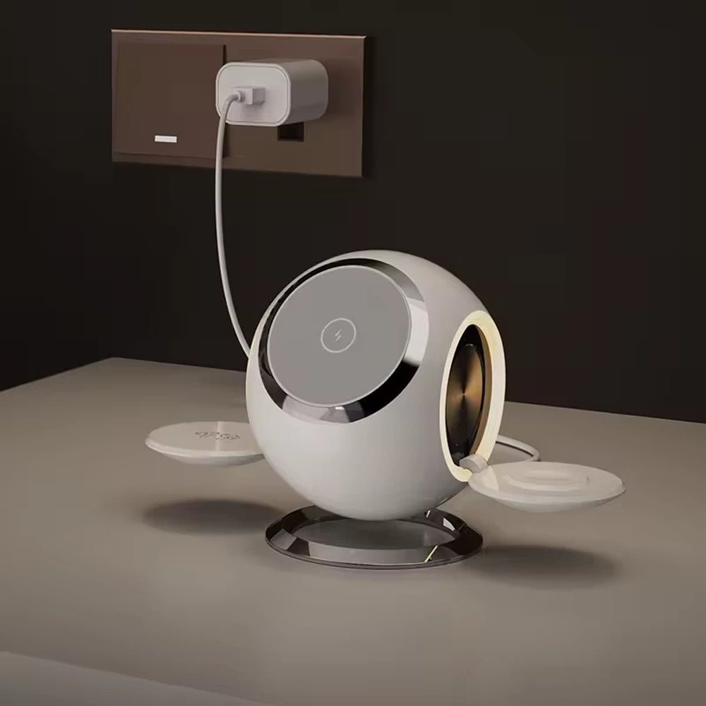 OrbitSync 3-in-1 Magnetic Wireless Charging Station for iPhone, AirPods & Apple Watch - Fast Charging Stand for Home, Office & Nightstand