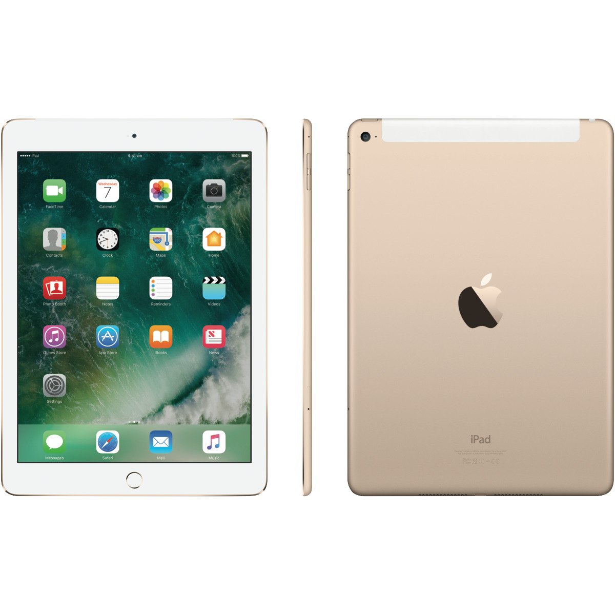 Apple iPad Air 2 128GB 4G LTE & Wi-Fi Gold (Renewed) - Perfect for Work, Study & Entertainment on the Go