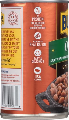 Bush's Best Baked Beans with Onions, 28 oz (1.75 lb) - Canned Beans for BBQ, Picnics & Family Dinners - Rich & Flavorful Side Dish