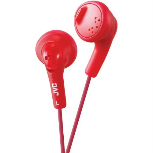 Wireless Gumy Earbuds with Bass Boost - Bluetooth 5.0 in-Ear Headphones, Red | Perfect for Workouts, Running, Commuting & Travel