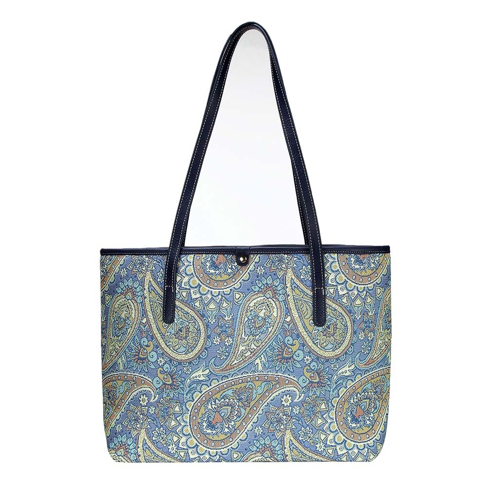 Signare Women's Tapestry Shoulder Tote Bag - Stylish & Durable Handbag for Work, Travel & Daily Use | Perfect Office Commute, Beach Day & Shopping Companion