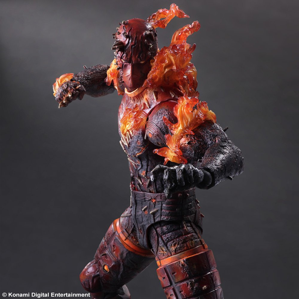 Metal Gear Solid V: The Phantom Pain - The Man on Fire Play Arts Kai Action Figure - Highly Detailed Collectible for Gamers & Anime Fans - Perfect for Display, Cosplay & Gift Giving