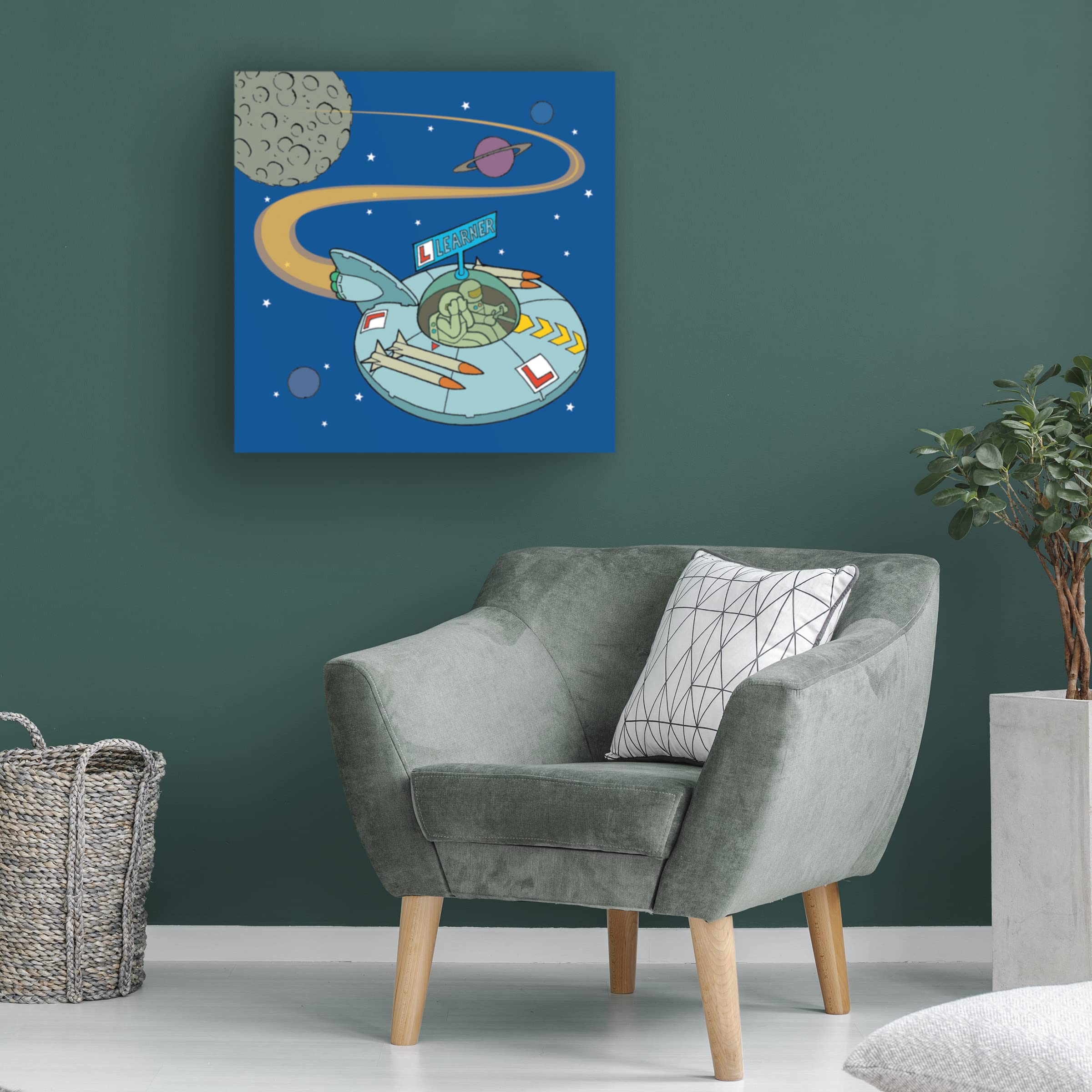 Trademark Fine Art 'Learner' by Duncan Wilson - Stretched Canvas Wall Art for Living Room, Bedroom & Office Decor | Modern Abstract Painting for Home & Workspace