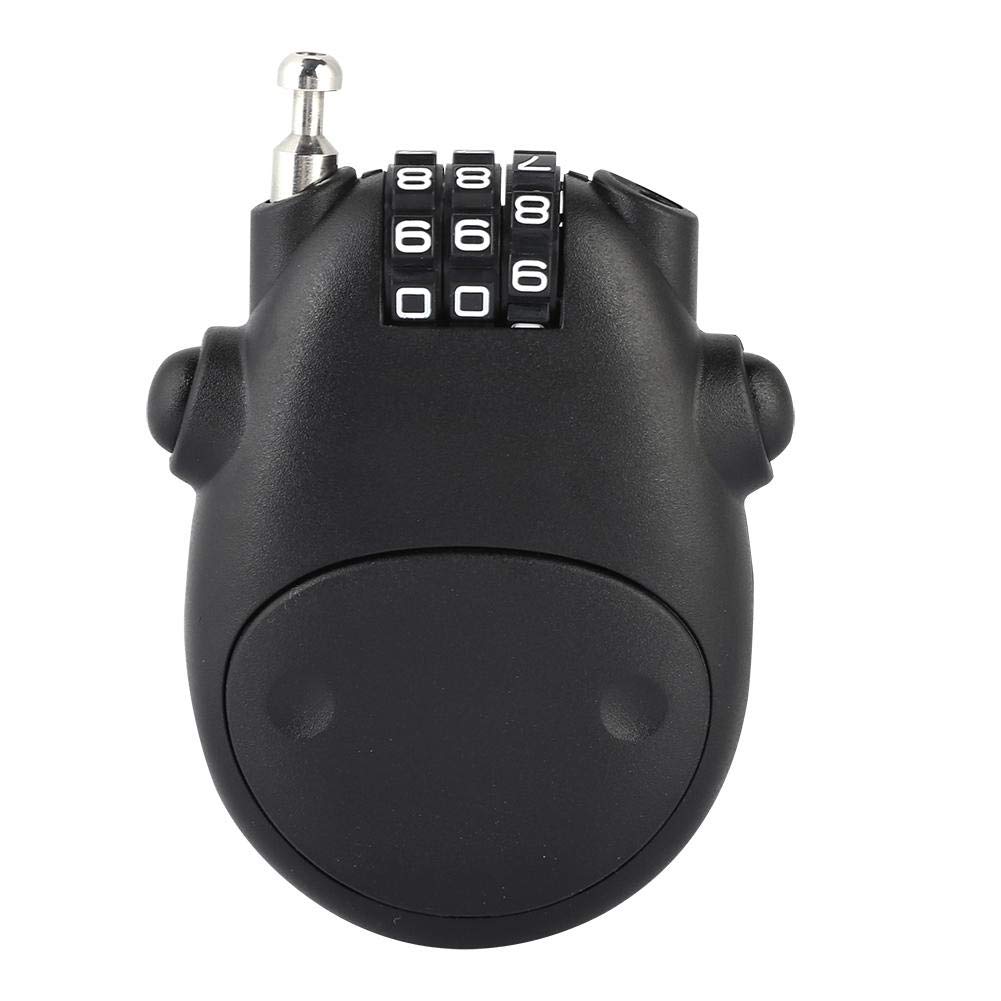 ASHATA 3 Digit Combination Lock for Strollers, Bikes & Baby Prams - Heavy Duty ABS Security Lock with Precision Code Mechanism | Perfect for Park Outings, Gym Lockers & Travel Security (Black)