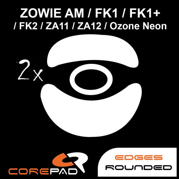 Corepad Skatez Mouse Feet for Zowie AM/FK1/FK1+/FK2/ZA11/ZA12/S1/S2 - Ultra Smooth Gliding Gaming Mouse Skates - Perfect for FPS, MOBA & Esports Gaming