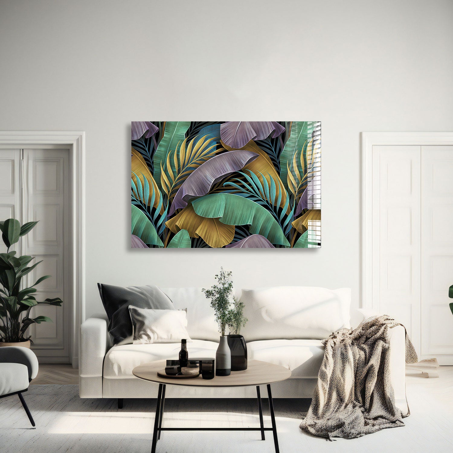 Vibrant Tropical Leaves for Home Decor - Perfect for Wall Art, Party Backdrops & Boho Room Aesthetics
