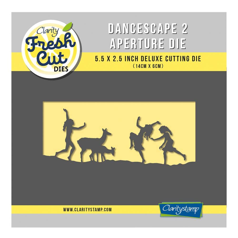Clarity Stamps Dancescape 2 Aperture Fresh Cut Die - Premium Scrapbooking & Card Making Supplies for DIY Crafts, Wedding Invitations, and Memory Albums