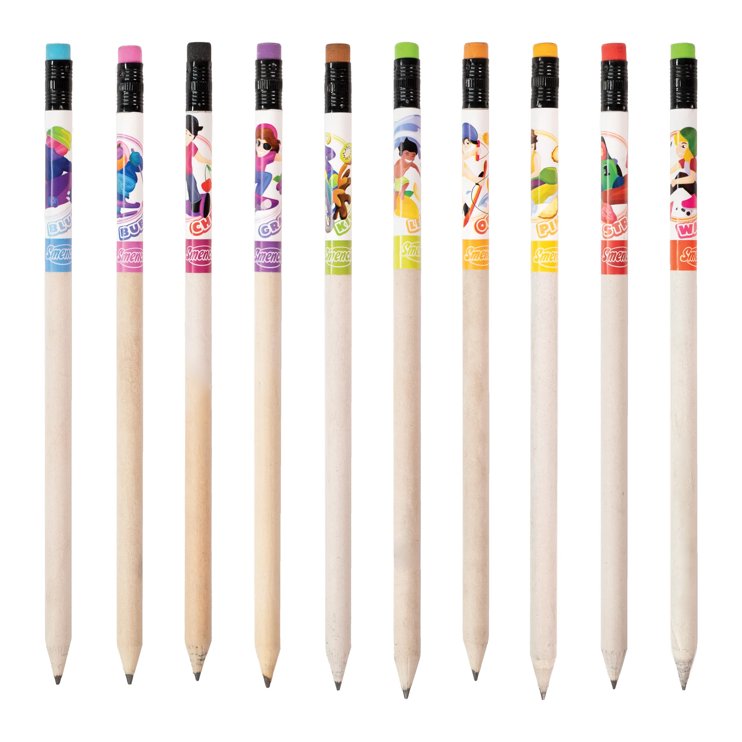 X-Treme Sports Smencils - Scented Pencils 5-Pack for Kids, School & Party Gifts