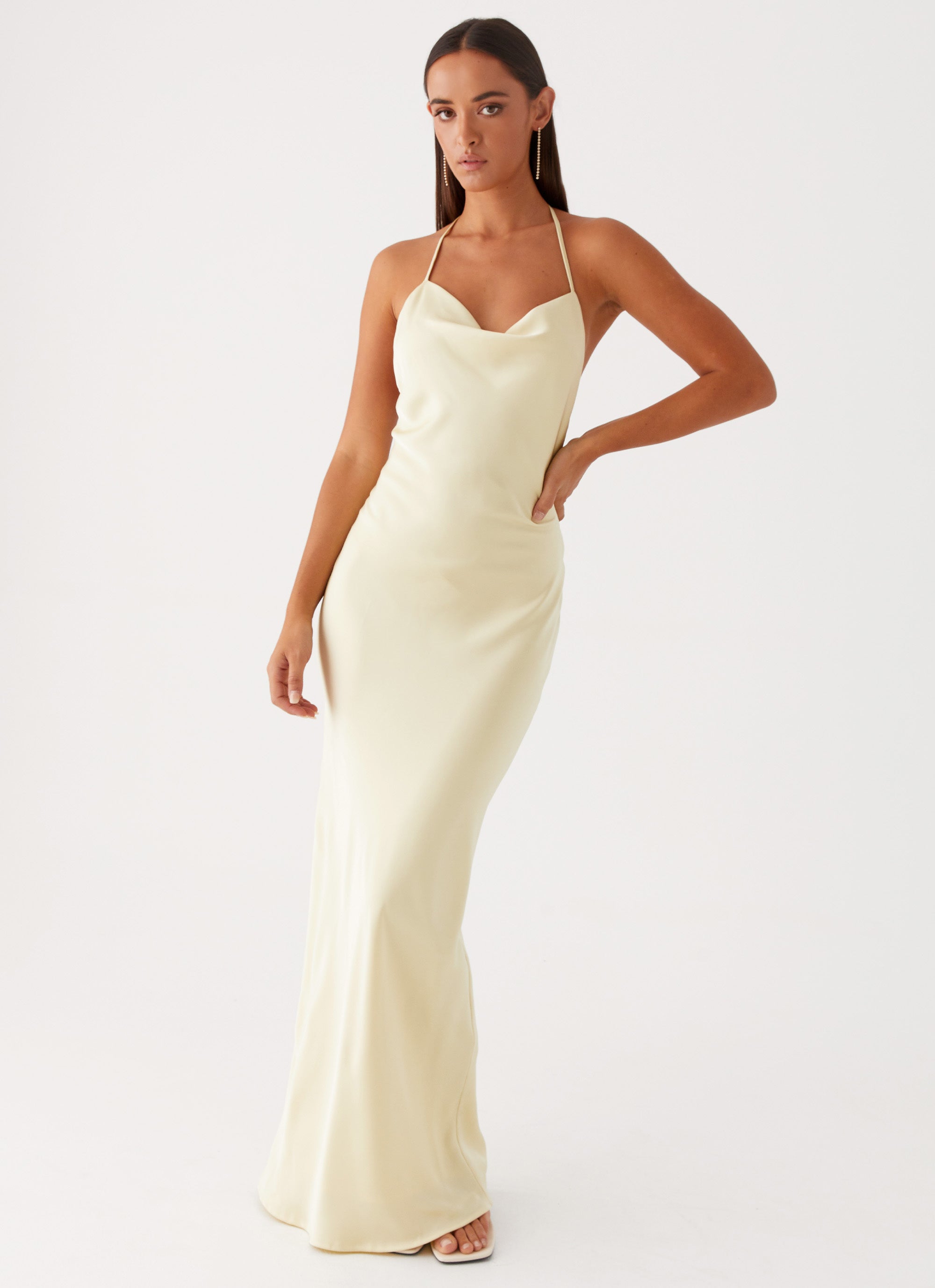 Lemon Print Maxi Dress - Flowy Summer Sundress for Women | Beach Vacation, Brunch & Outdoor Events