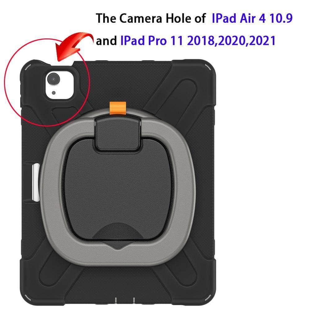 Durable Shockproof Case for iPad 5 & 6 - Heavy Duty Rugged Protective Cover for Work, Travel & Outdoor Adventures