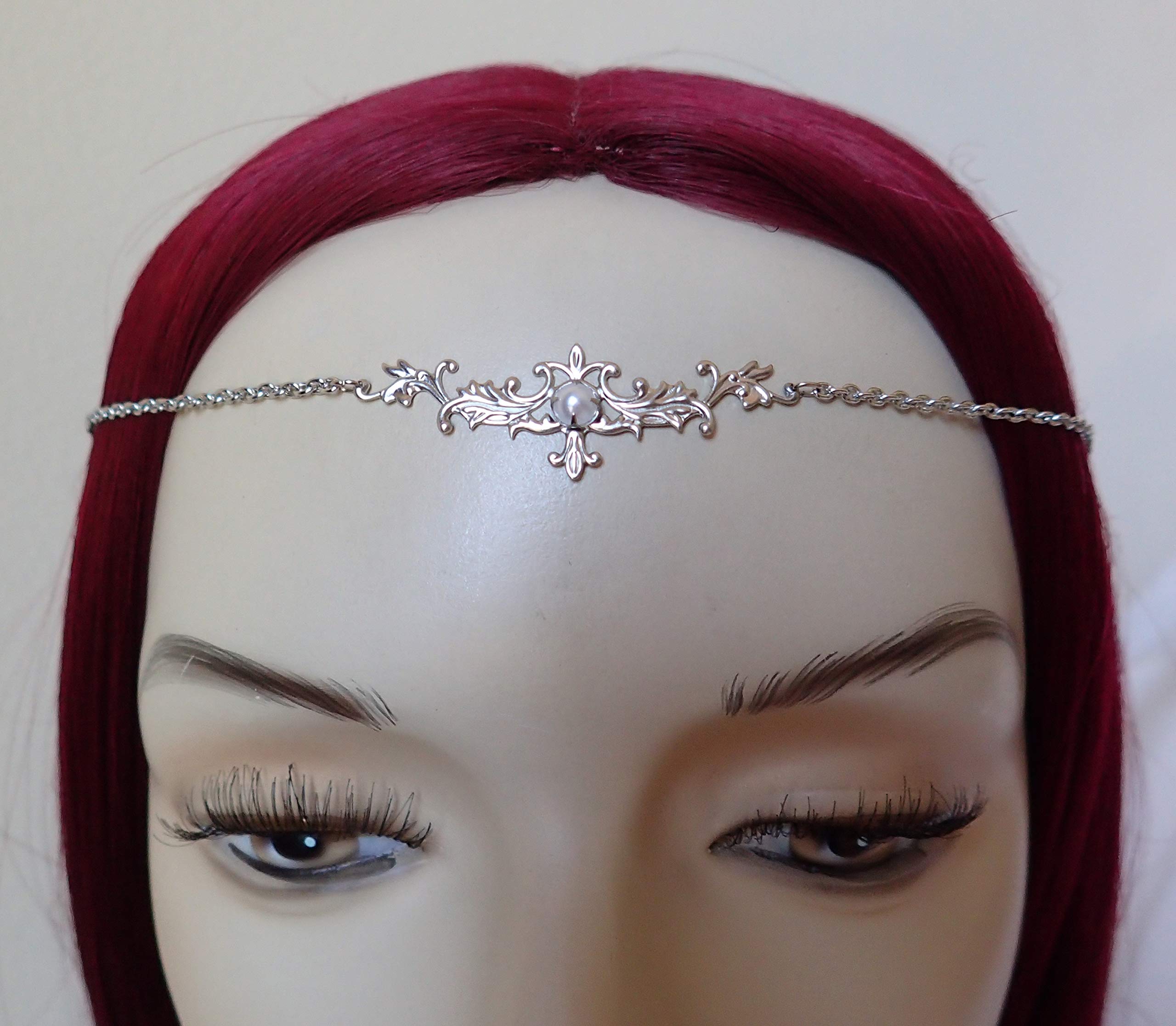 Gothic Elven Crown Tiara - Elegant Filigree Headpiece for Cosplay & Weddings