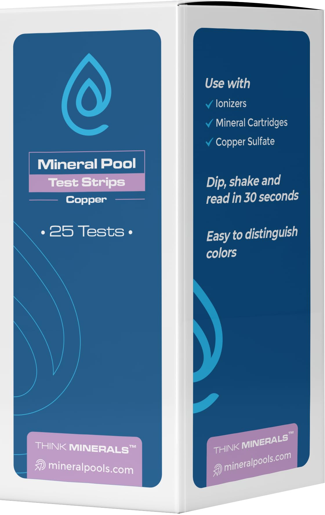 **Copper Test Strips for Pool & Spa Water Testing - Accurate Detection for Ionizers, Mineral Cartridges, Copper Sulfate & Algaecides - Ideal for Home, Commercial Pools & Hot Tubs**
