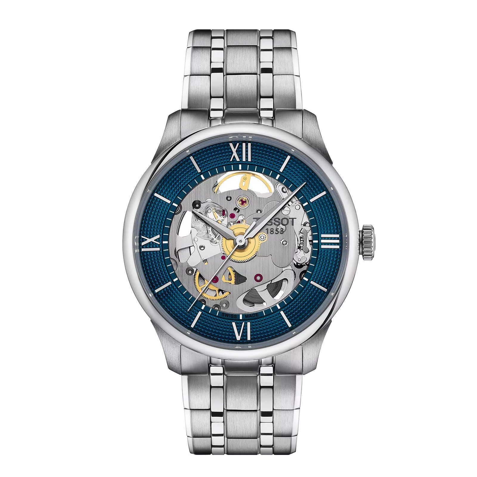 Chemin Des Tourselles Skeleton Automatic Watch - 39mm Men's Luxury Timepiece T1398361104800 - Perfect for Business, Formal Events & Watch Collectors