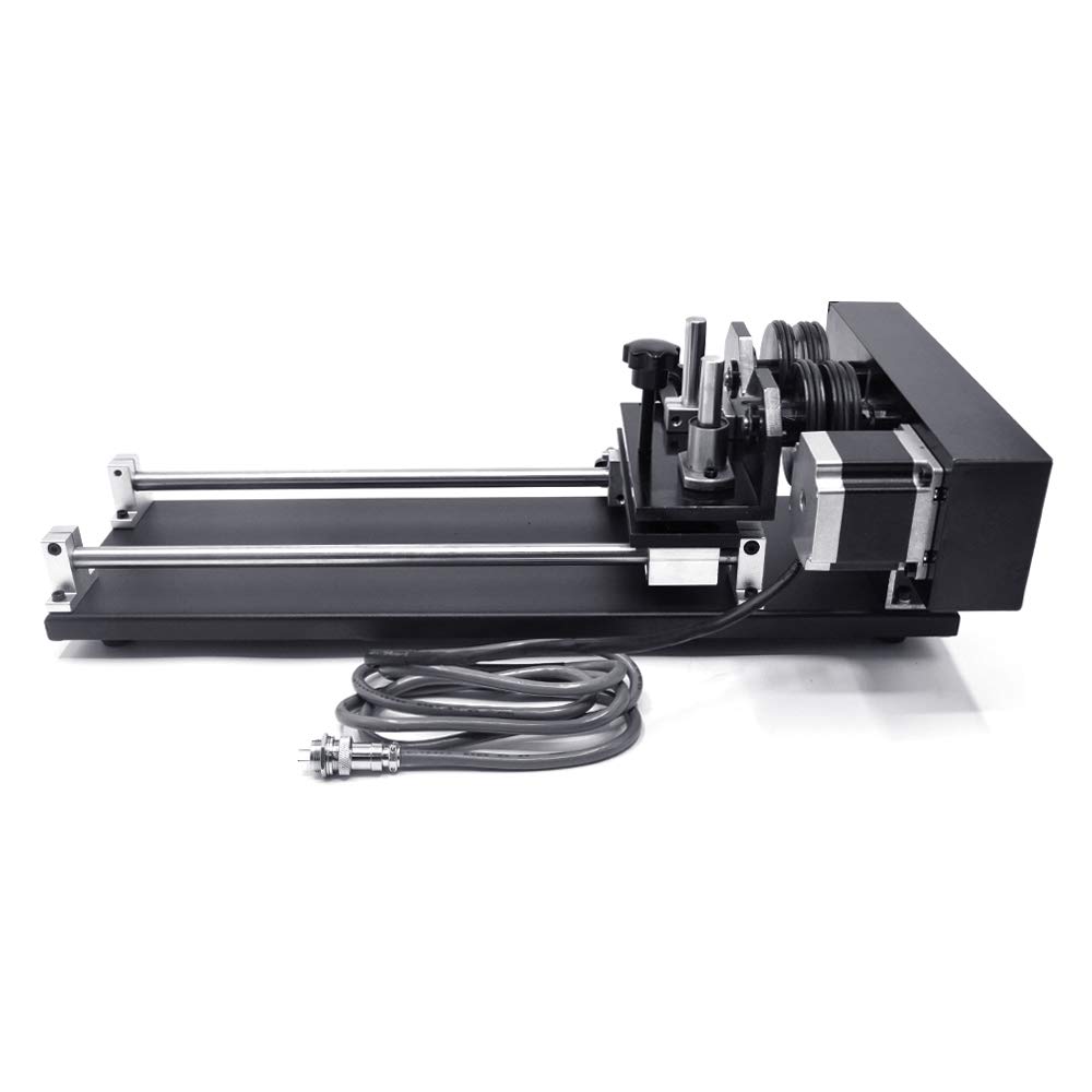 CNC Wheel Router Rotary Axis Attachment for CO2 Laser Engraving & Cutting Machine - 3 Phase Stepper Motor CNC Roller Rotation - Perfect for Wood, Metal & Acrylic Engraving Projects