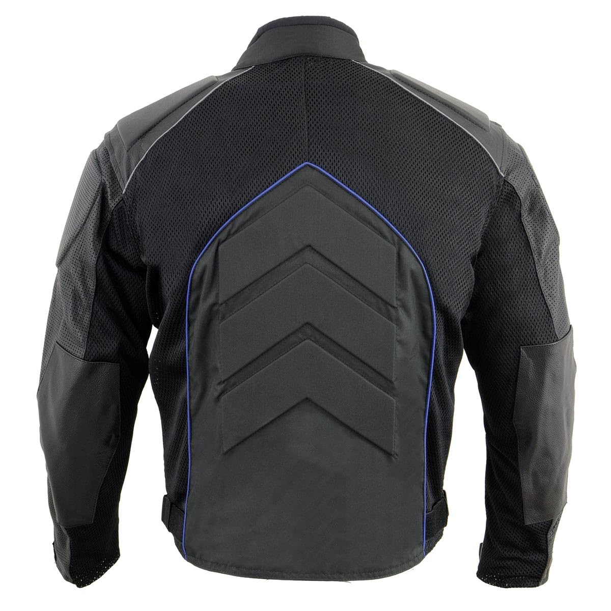 NexGen SH2153 Men's Black CE Armored Motorcycle Jacket - Textile & Leather Combo for Safety & Style - Perfect for Riding, Commuting & Adventure Tours