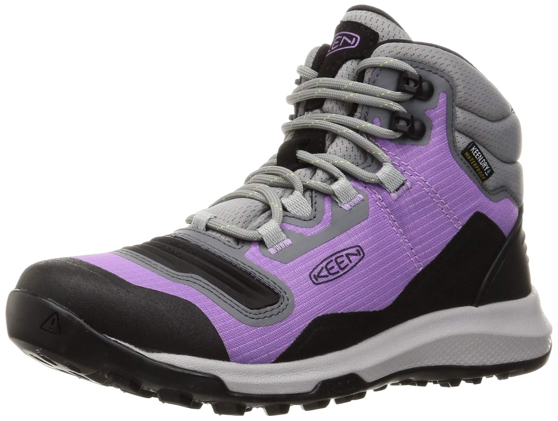 KEEN Women's Tempo Flex Mid Height Lightweight Waterproof Hiking Boots - Comfortable & Durable for Outdoor Adventures, Trail Walking & Backpacking