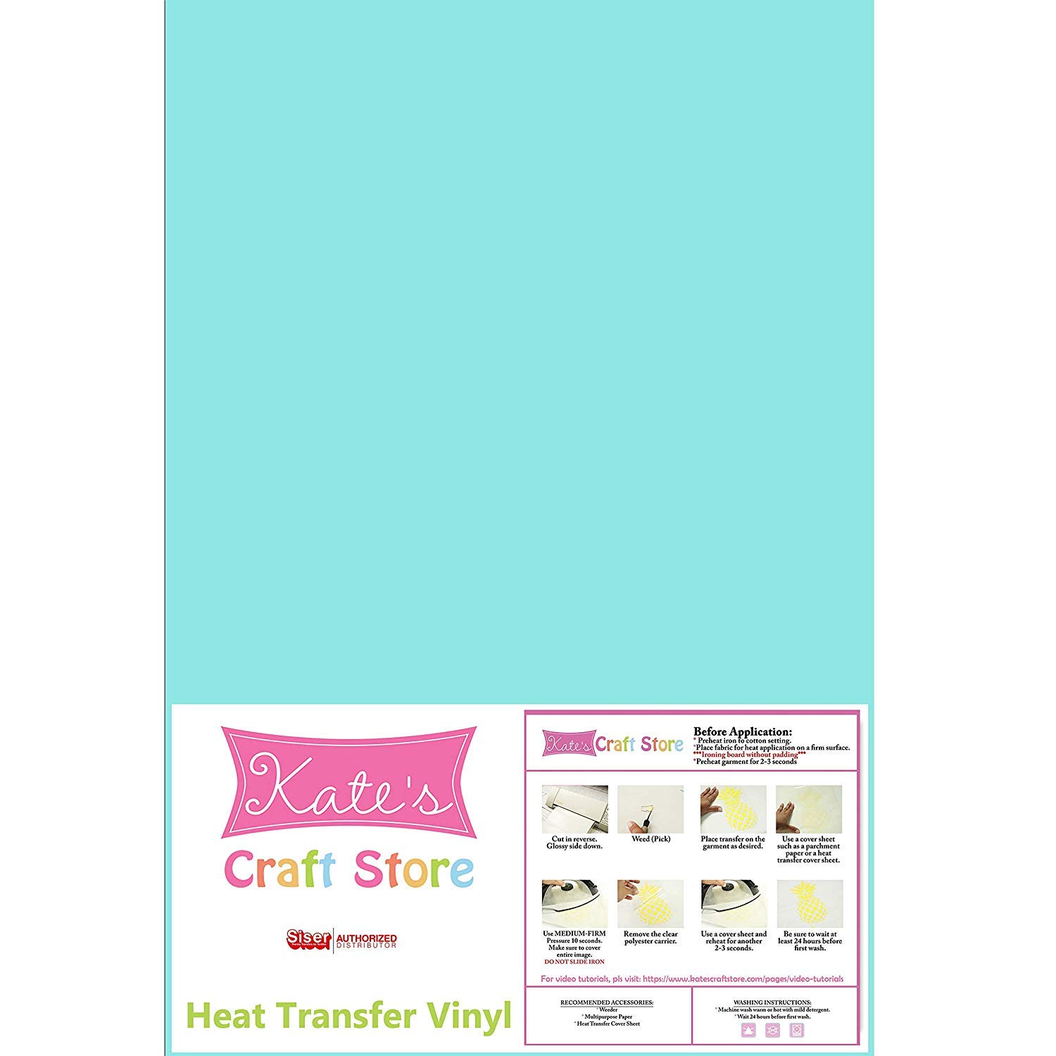 Premium Heat Transfer Vinyl (HTV) Sheets - 12