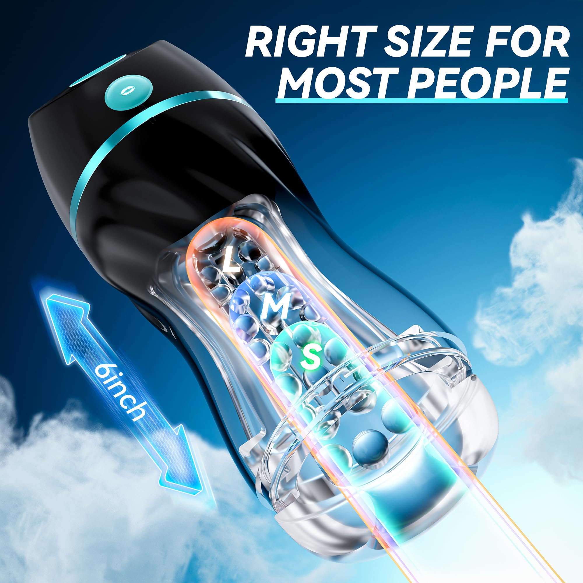 Upgraded Automatic Male Masturbator - 7 Vibration & Suction Modes, Hands-Free Pocket Pussy with 3D Realistic Texture | Blowjob Toy for Men | Adult Sex Toys for Solo Pleasure & Couples Play | Perfect for Travel, Discreet Use & Enhancing Intimacy