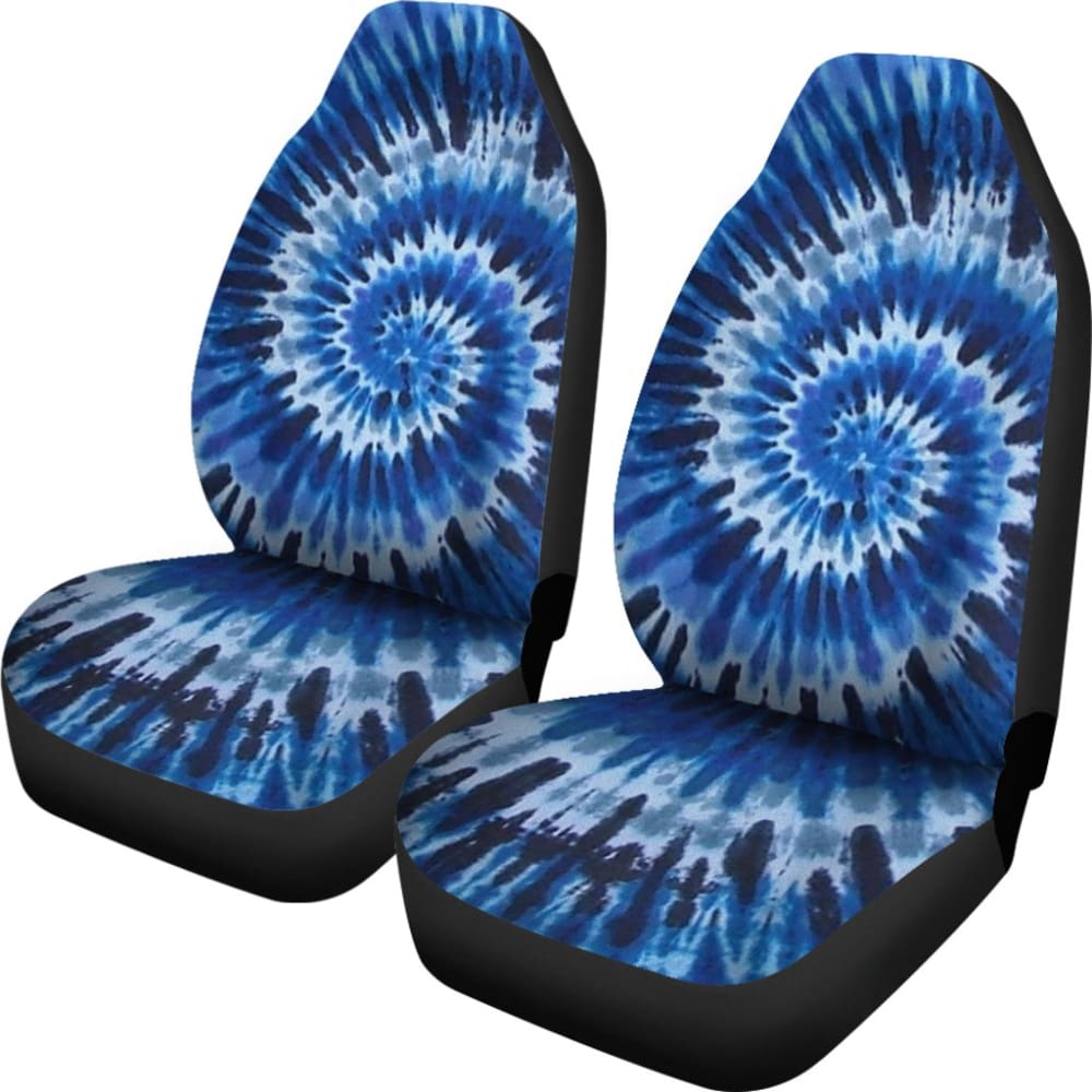 Abstract Tie Dye Car Seat Covers - Waterproof & Breathable Universal Fit for Cars, SUVs, Trucks - Boho Hippie Style Auto Accessories for Road Trips & Daily Commute