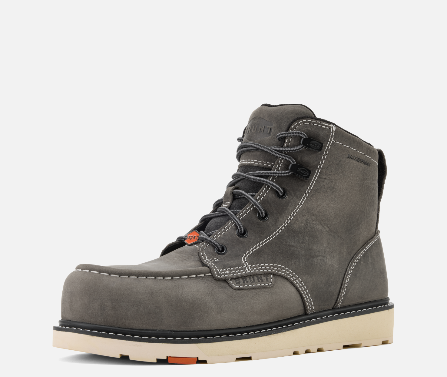 Limited Edition Marin 6” Waterproof Soft Toe Work Boots in Grey - Durable Safety Shoes for Construction & Outdoor Work