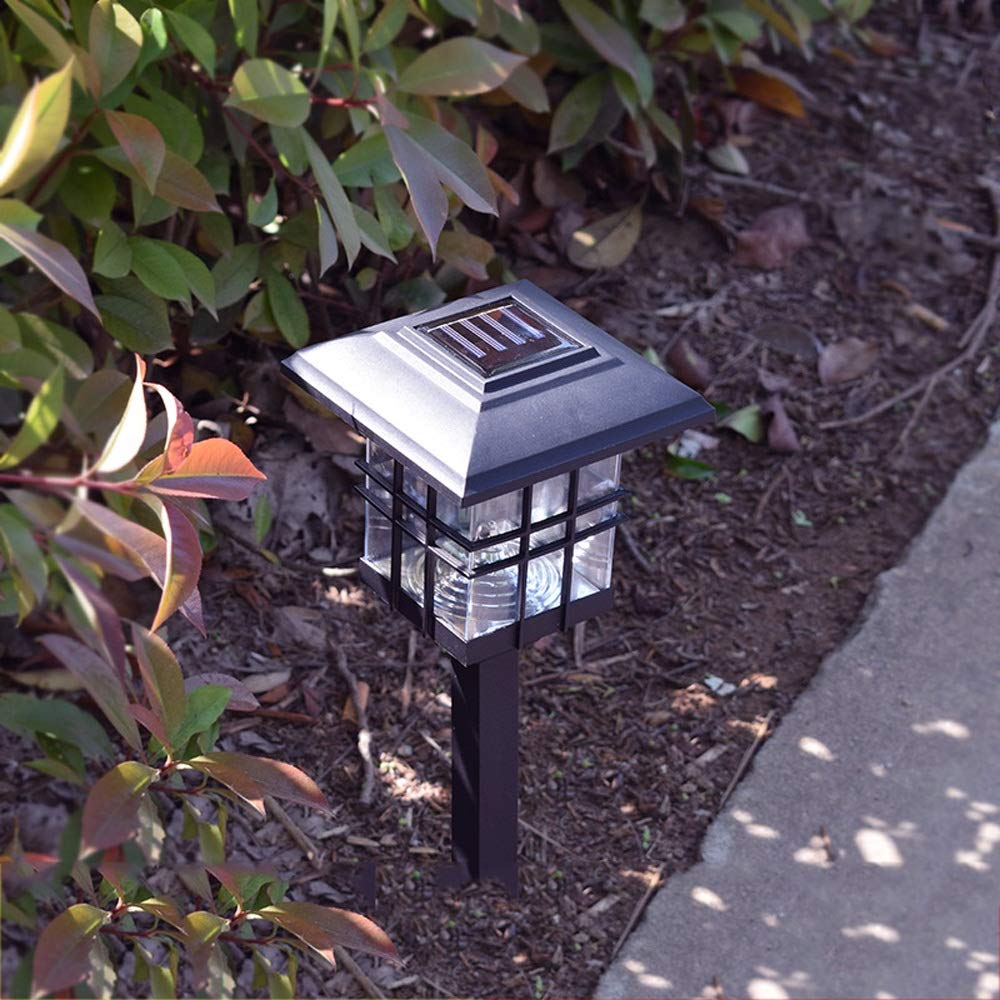Solar Powered Outdoor Column Lights - Waterproof Garden Post Lantern with Dusk to Dawn Sensor, Modern Decorative Wall Lighting for Patio, Lawn, Pathway and Driveway