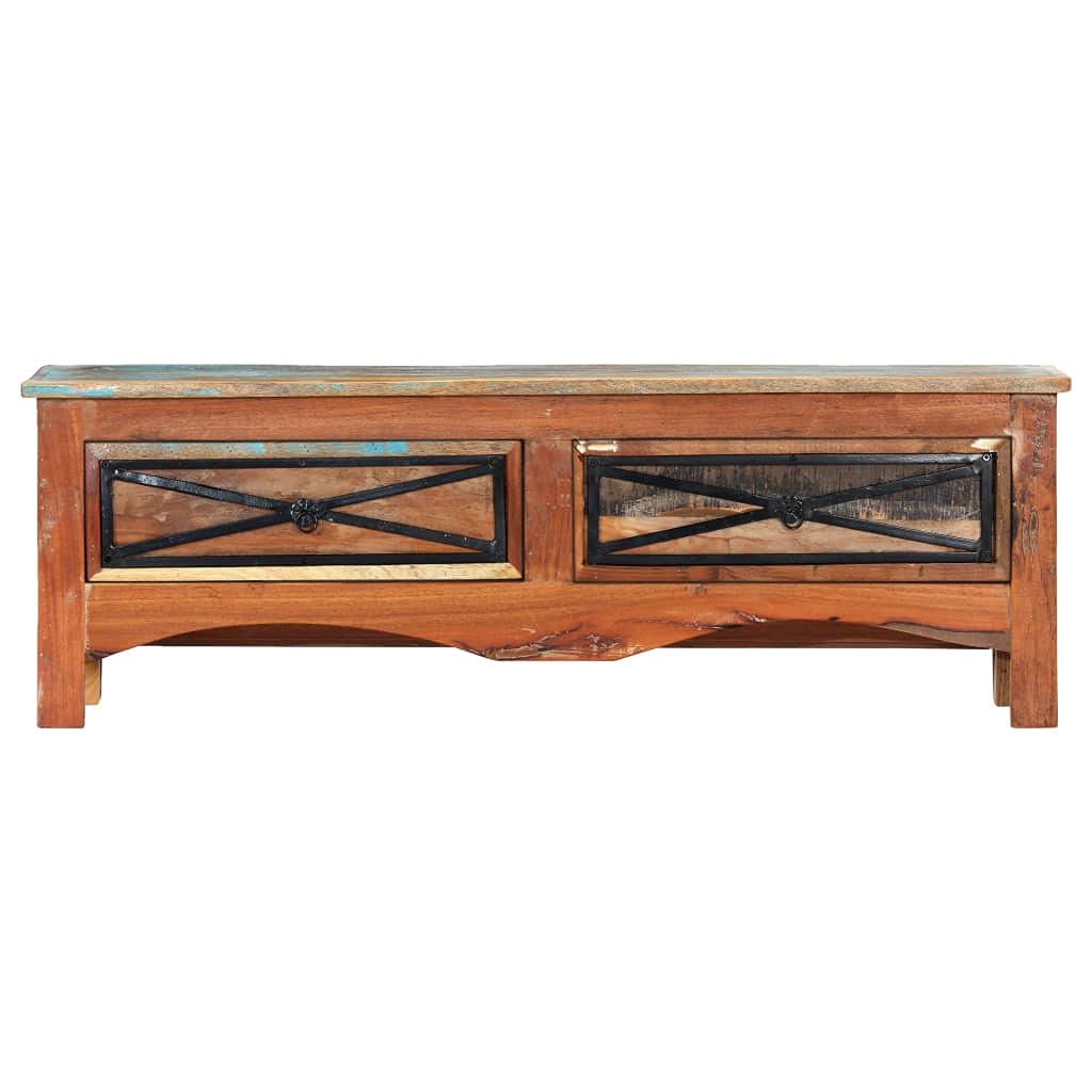 Reclaimed Wood TV Stand with 2 Drawers - 47.2