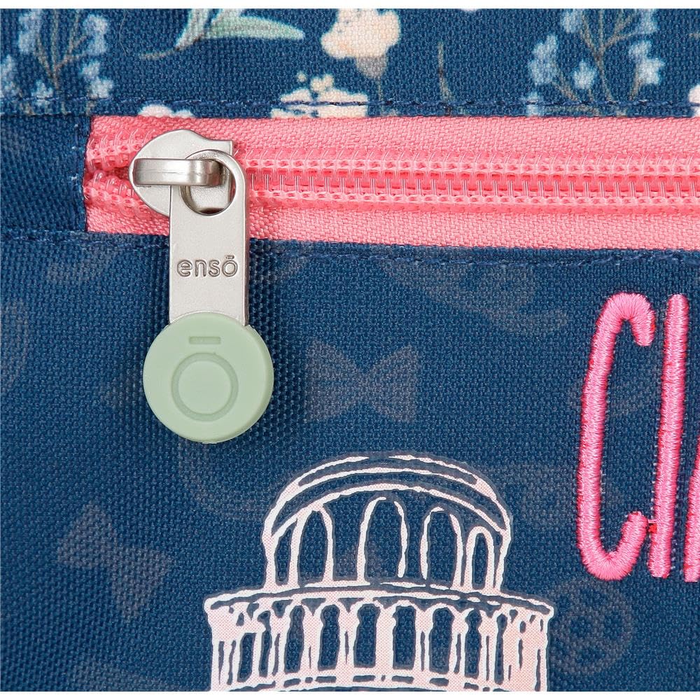 Enso Ciao Bella Kids Backpack - Colorful Polyester School Backpack for Boys & Girls - Lightweight Durable Bookbag for School, Travel & Outdoor Adventures