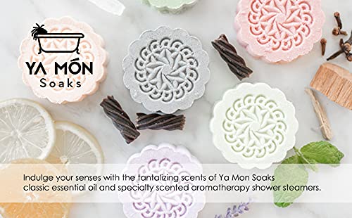Black Candy Crush Shower Steamers 5 Pack - Aromatherapy for Relaxation & Stress Relief - Perfect for Bath Time, Spa Days & Self-Care Moments
