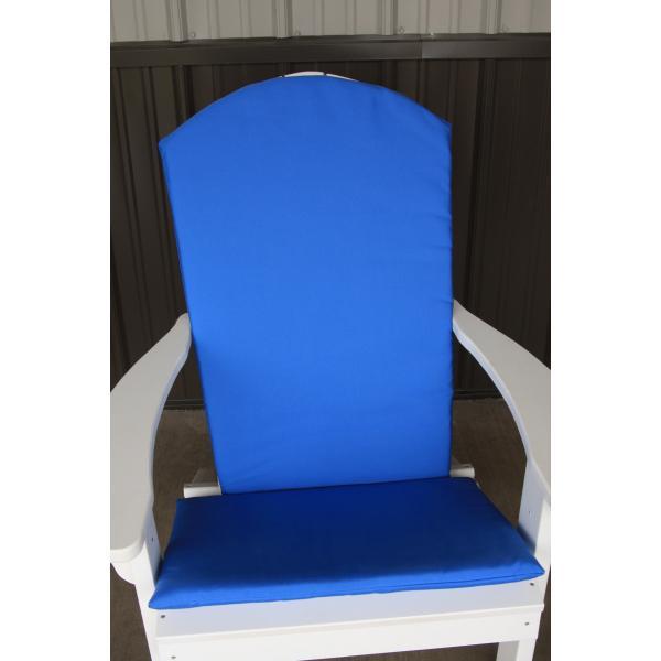 Premium Full Adirondack Chair Cushion Set - Waterproof Outdoor Patio Furniture Cushions with Ties - Comfortable Seat & Back Cushions for Garden, Deck, Poolside Relaxation