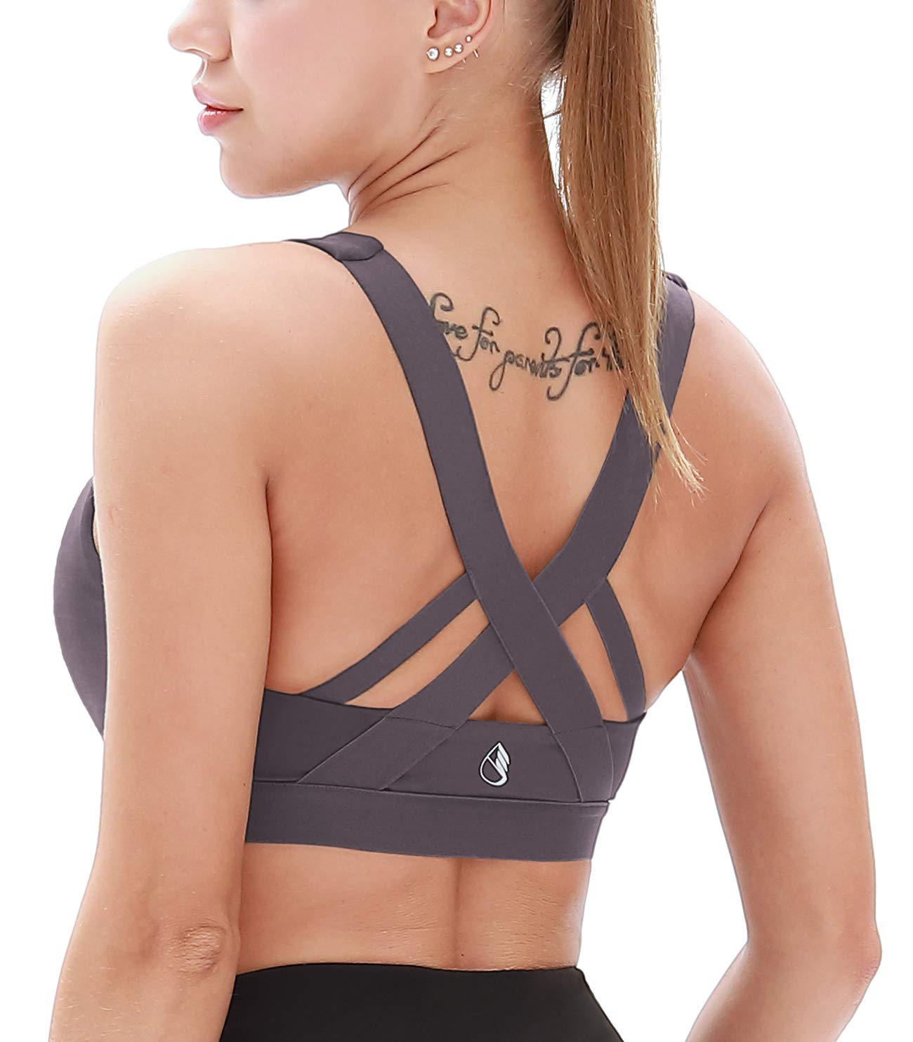 Icyzone Women's Workout Yoga Clothes - Activewear Racerback Strappy Sports Bras for Yoga, Gym & Running | Comfortable & Breathable Fitness Apparel