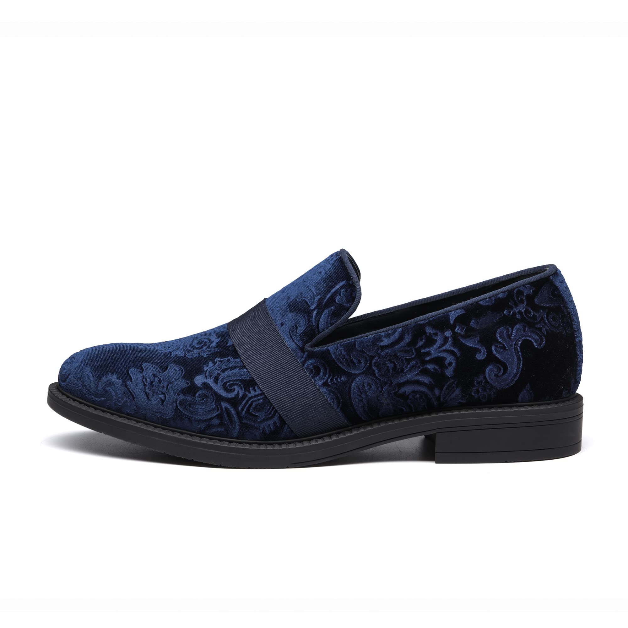 Bruno Marc Men's Classic Patent Leather Slip-On Loafers | Formal Tuxedo Dress Shoes for Weddings, Business & Evening Events