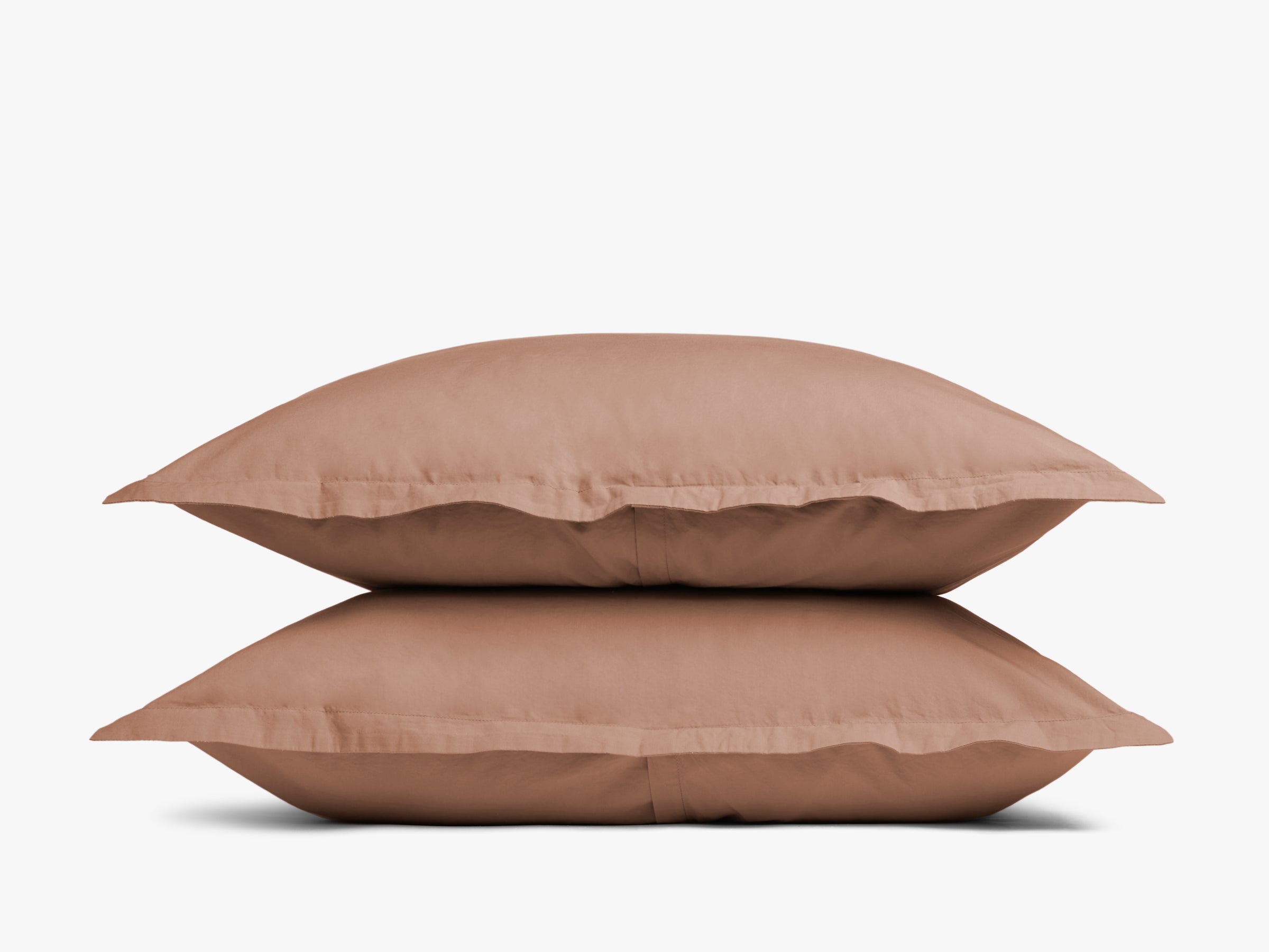 Premium Percale Sham Set (Adobe) - Soft & Breathable Cotton Pillow Covers for a Comfortable Sleep - Perfect for Bedroom, Guest Room & Hotel Decor
