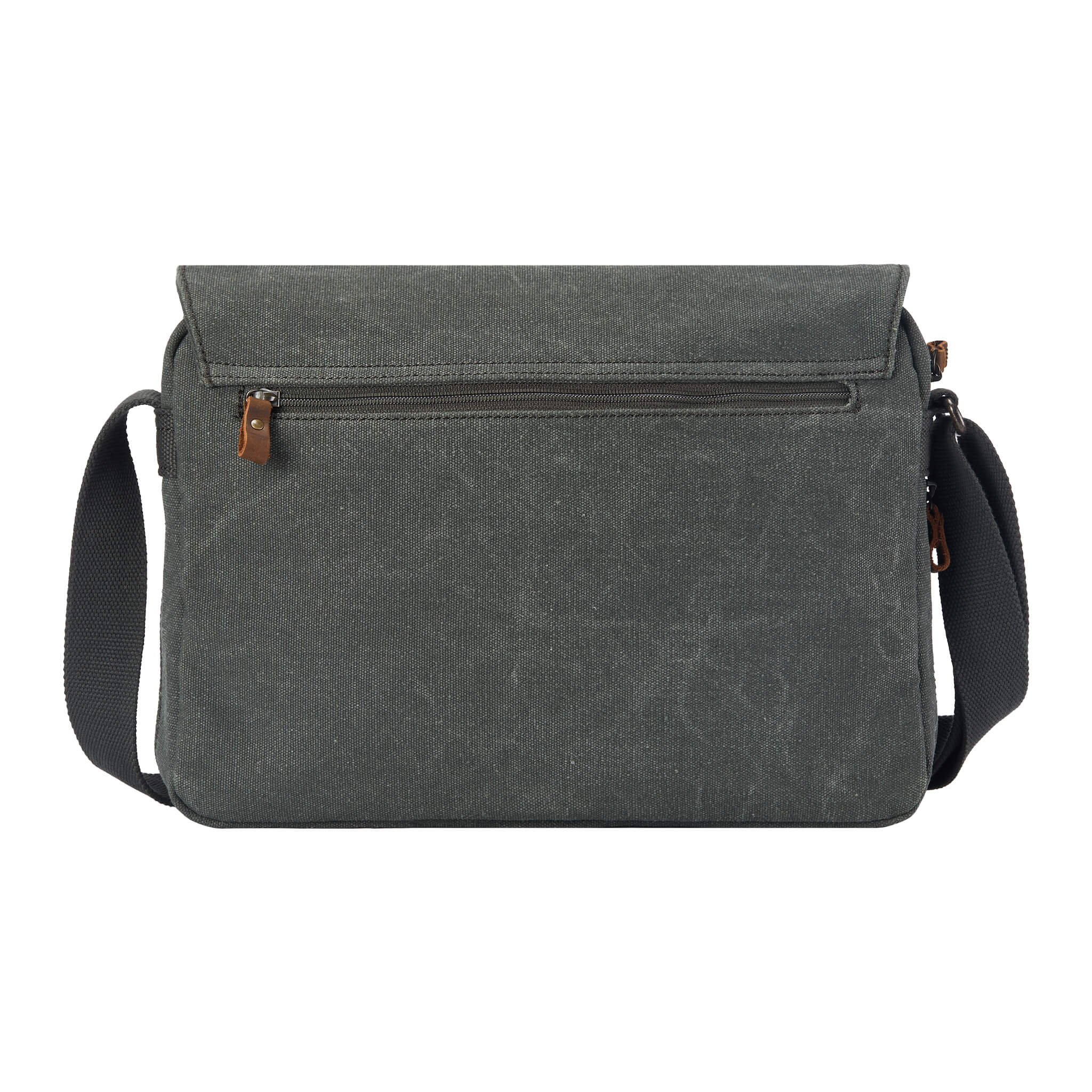 TRP0241 Troop London Classic Canvas Messenger Bag for Men & Women - Durable Water-Resistant Crossbody Shoulder Bag for Work, Travel & Everyday Use