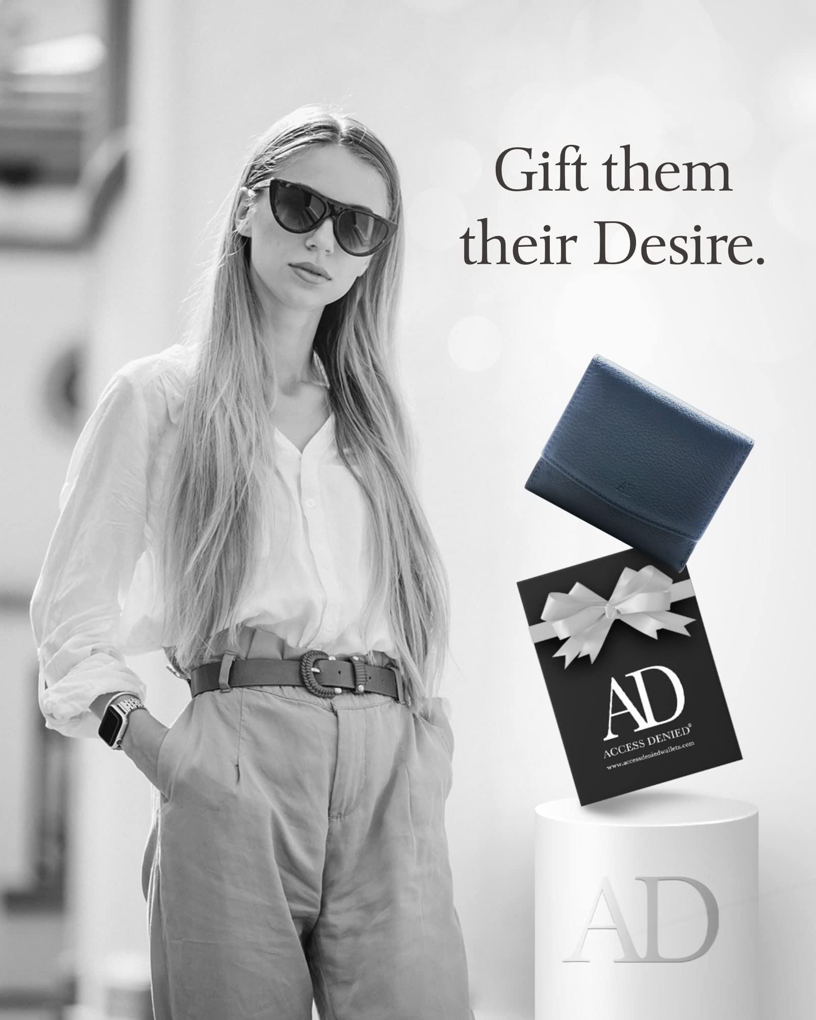 Genuine Leather Small Wallets for Women - Slim RFID Blocking Credit Card Holder with Coin Pocket | Perfect for Everyday Use, Travel & Holiday Gifts