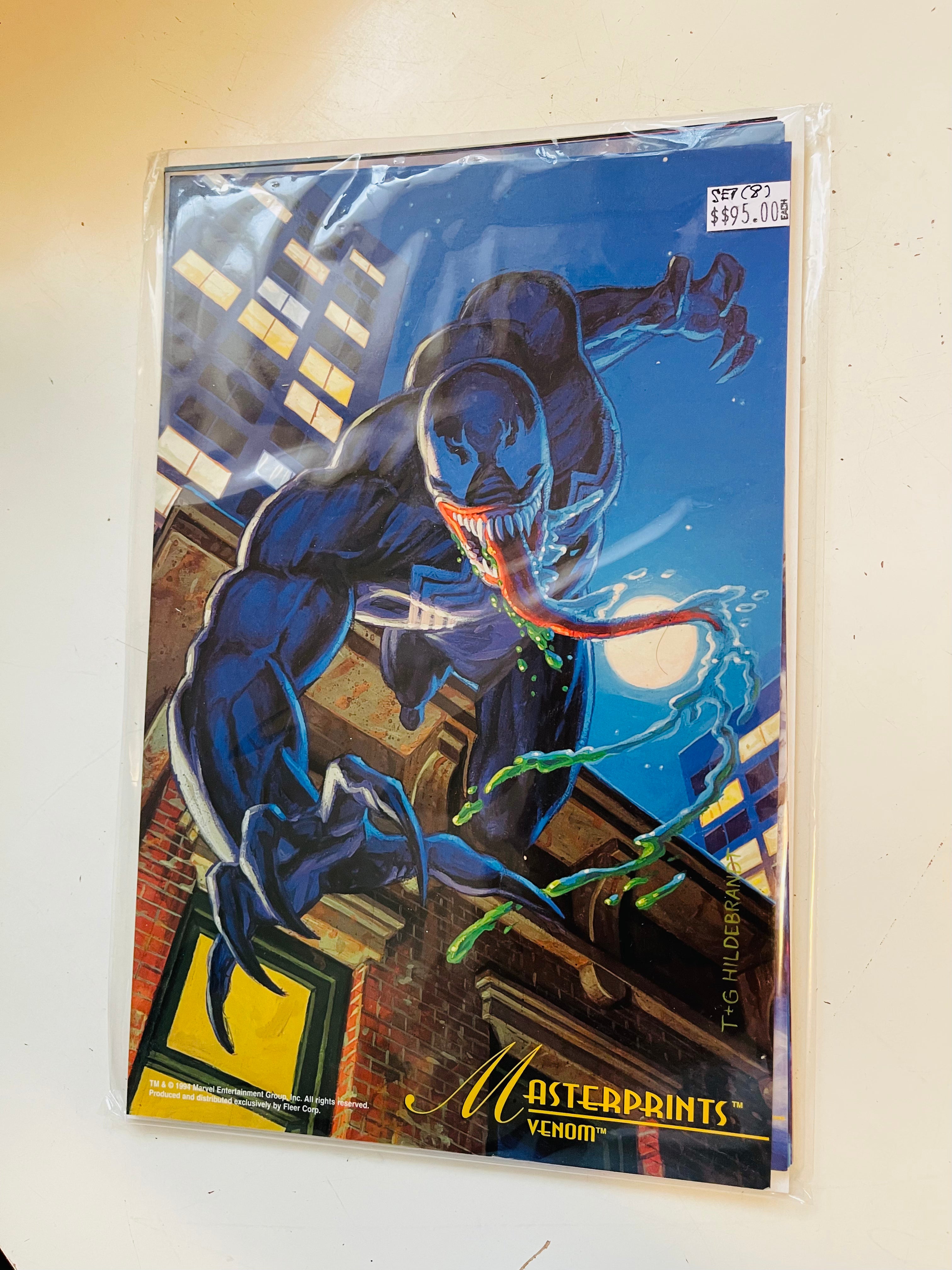 Marvel Masterprints 8x10 Inch 8-Card Collectible Set (1994 Edition) - Perfect for Comic Book Fans, Collectors & Home Decor