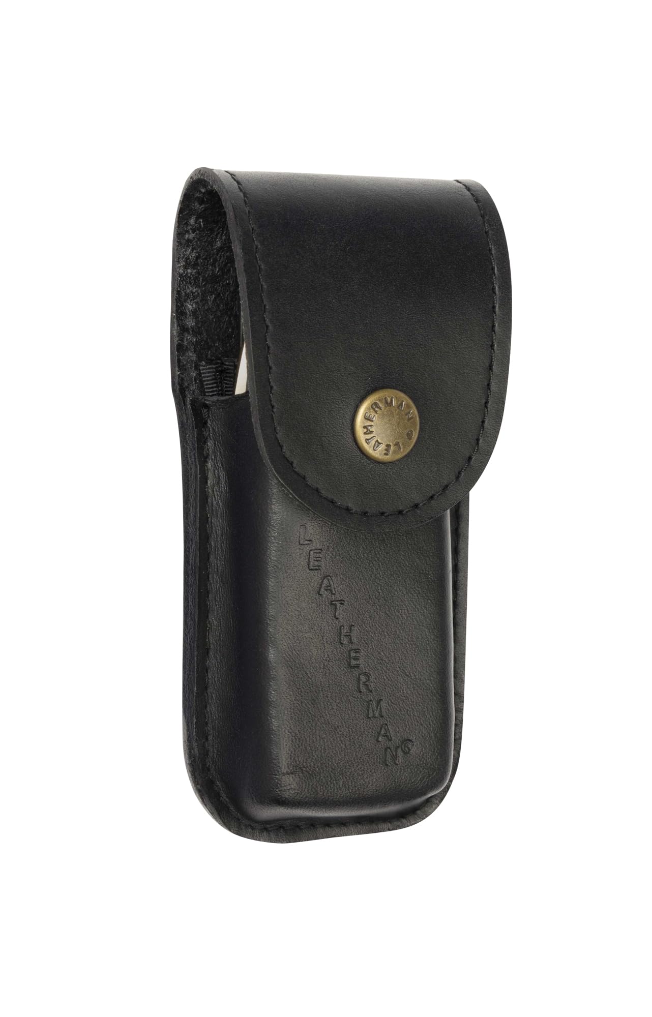 LEATHERMAN Premium Heritage Snap Sheath for Multi-Tools - Black Medium Size | Durable Leather Pouch for Everyday Carry & Outdoor Adventures