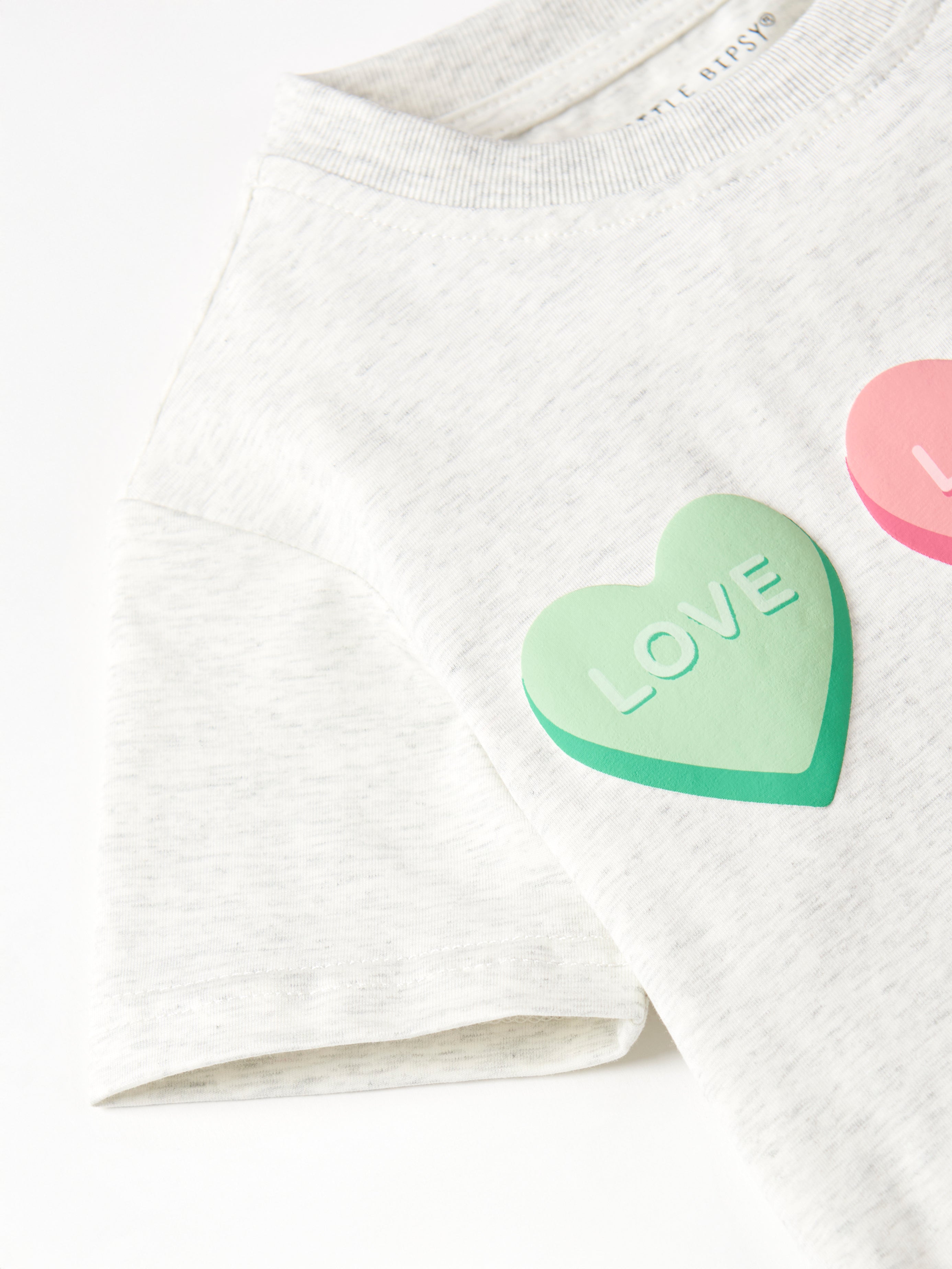 Valentine's Day Box Fit T-Shirt for Women - Soft Grey Cotton Tee - Casual Wear & Gift Idea for Her