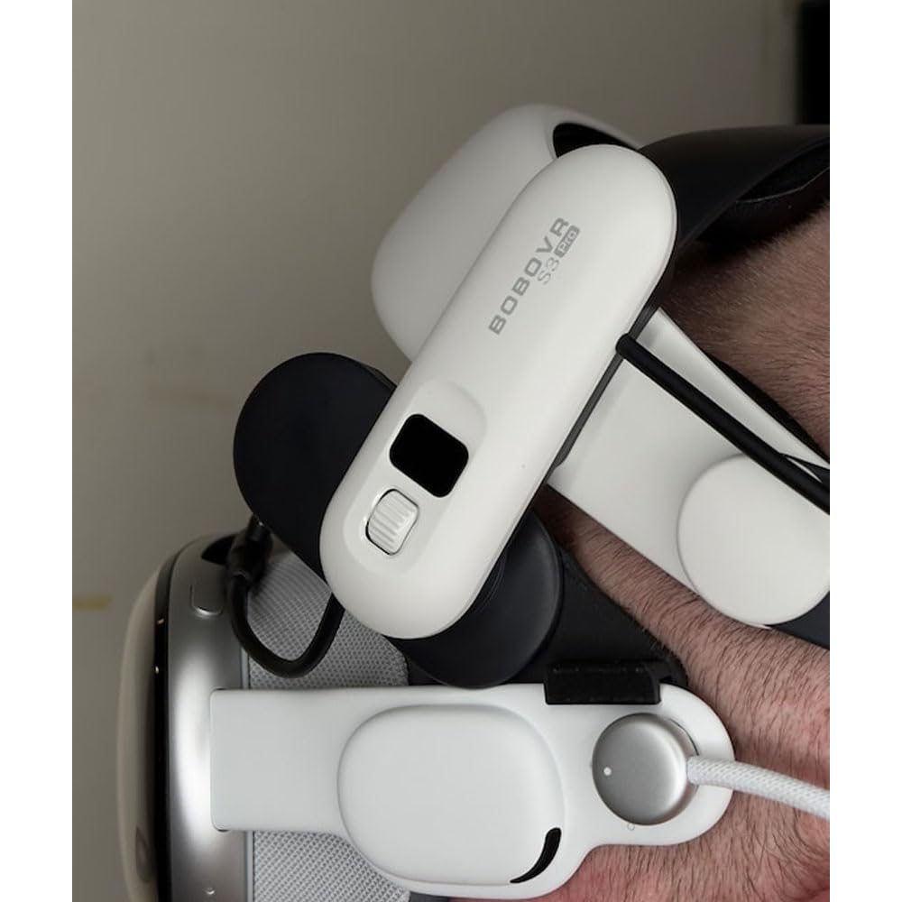 VR Headset Strap Adapter for BoboVR M3 Pro & Apple Vision Pro - Black VR Glasses Strap Clip Accessories for Enhanced Comfort & Stability - Perfect for Gaming, Movies & Virtual Reality Experiences