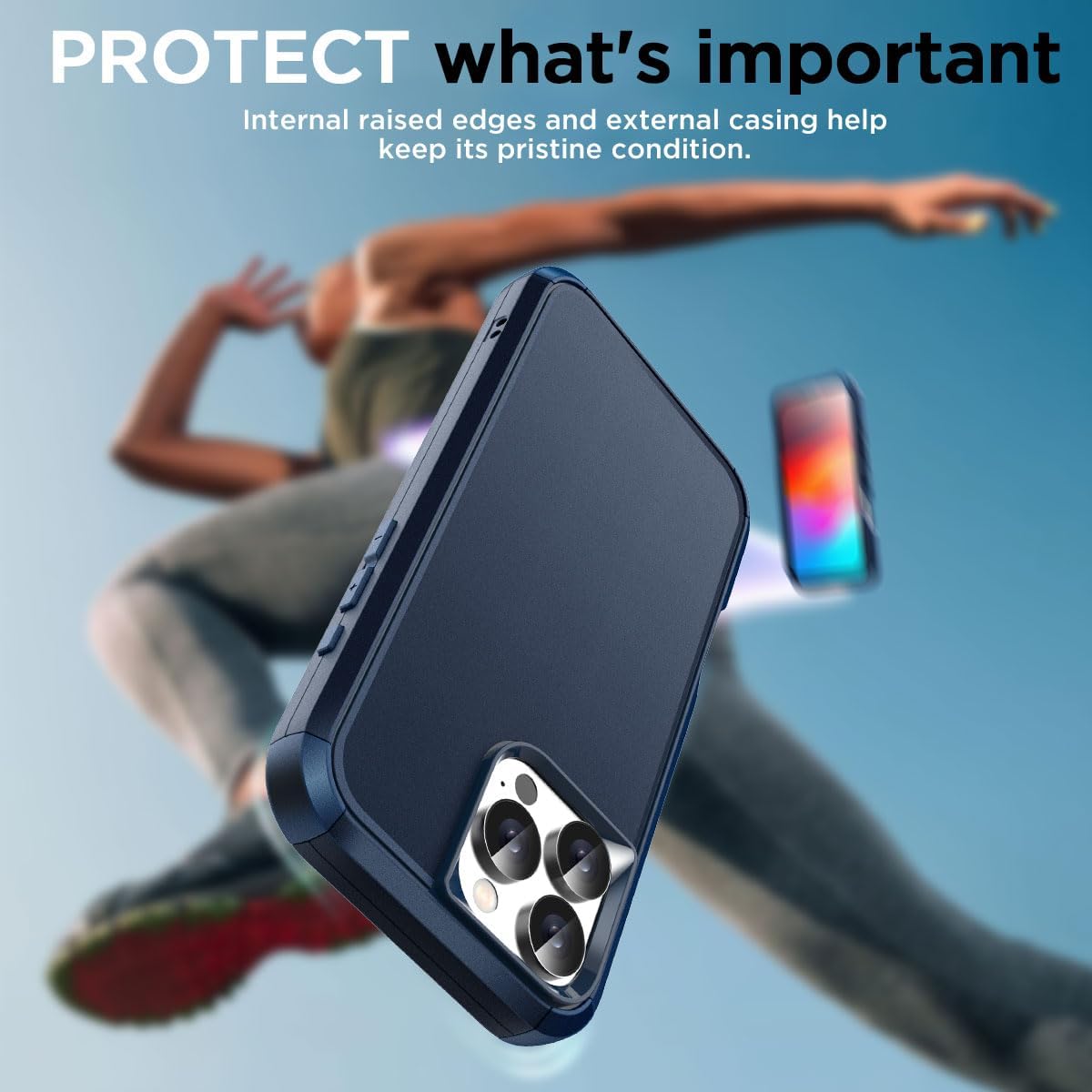 iPhone 16 Pro Case (6.3 Inch) - Magnetic Heavy Duty Drop Protection, Full Body Military Grade Shockproof Cover - Perfect for Outdoor Adventures & Daily Use