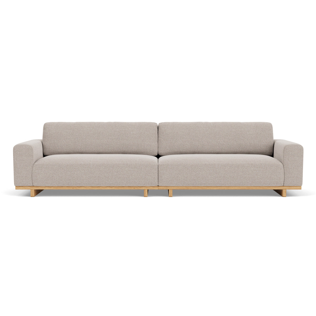 Aya Fabric 4-Seater Sofa - Modern Living Room Couch for Family & Guests | Comfortable Sectional Sofa for Home, Apartment, and Office Lounge