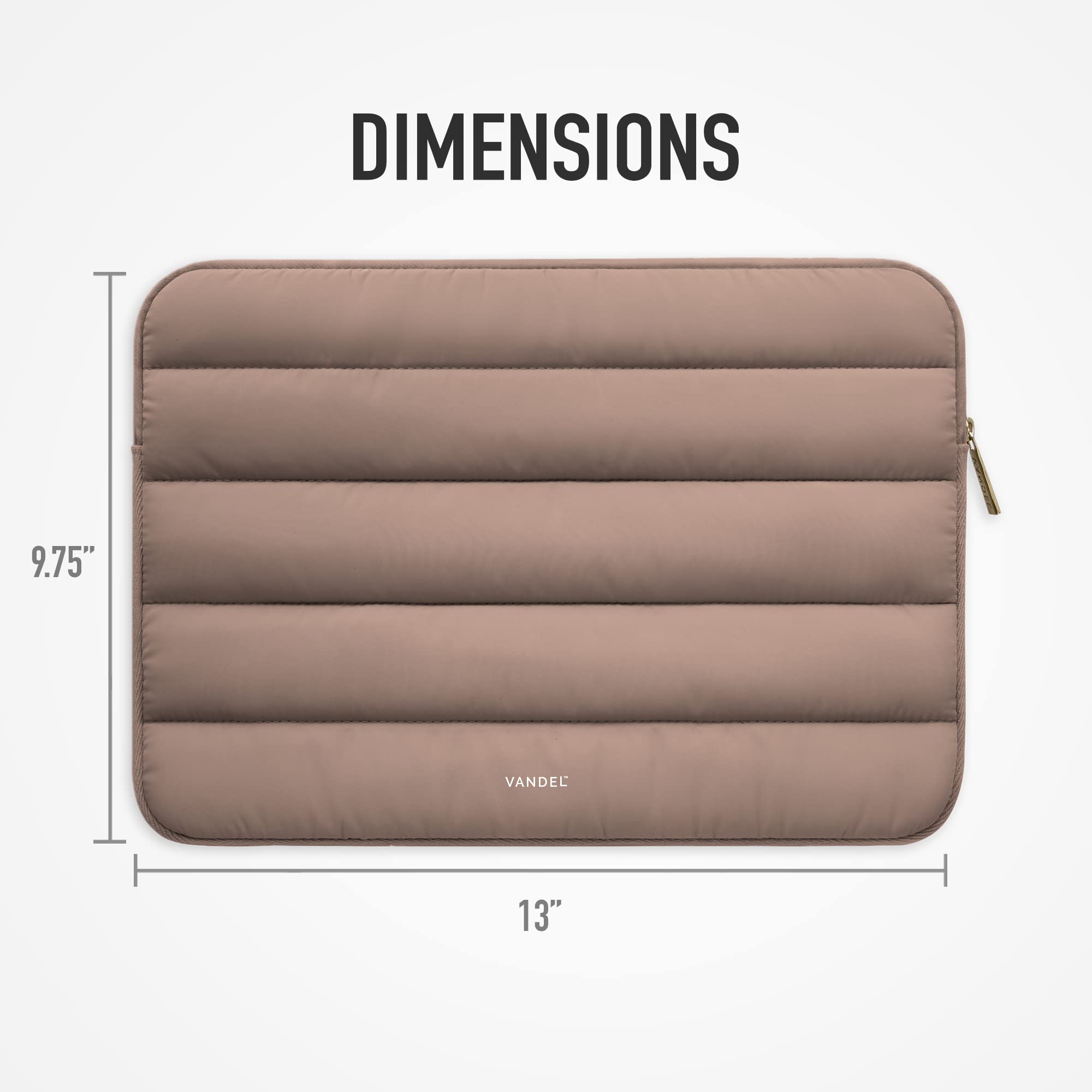 VANDEL The Original Puffy Laptop Sleeve Case - 13-14 Inch Protective Laptop Bag for MacBook Air/Pro 13/14, iPad Pro 12.9, HP, Dell, ASUS - Lightweight & Water-Resistant Computer Cover for Work, School & Travel