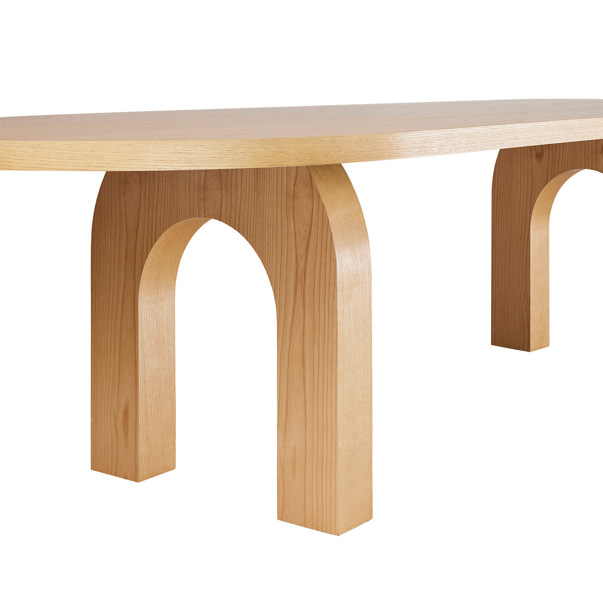 Hawk Spree Oval Dining Table - Modern Wooden Kitchen Table for 6, Farmhouse Style Dining Room Furniture - Perfect for Family Gatherings & Dinner Parties