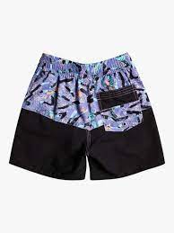 Quiksilver Kids Volley Acid Five Boys' Swim Shorts - Quick-Dry, UPF 50+ Beach & Pool Swimwear for Active Children